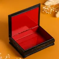 Шкатулка &laquo;Тюльпаны&raquo;, 10&times;14 см, лаковая миниатюра