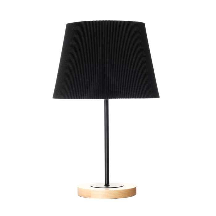 Светильник настольный "Строгость" 1х40Вт Е27 черный 22,5х22,5х41,5см