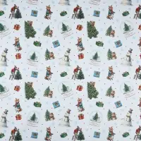 Упаковочная бумага на новый год крафтовая &laquo;Новогоднее настроение&raquo;, 70 х 100 см