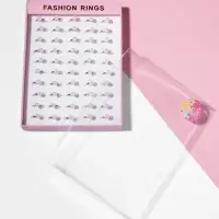 Кольцо &laquo;Выбражулька&raquo; бусинки, как у мамы, белое в золоте, безразмерное