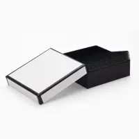 Коробочка подарочная под набор "Стиль", 9*9 см, цвет чёрно-белый