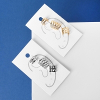 Серьги &laquo;Каффы&raquo; набор 3 шт, линии, цвет золото