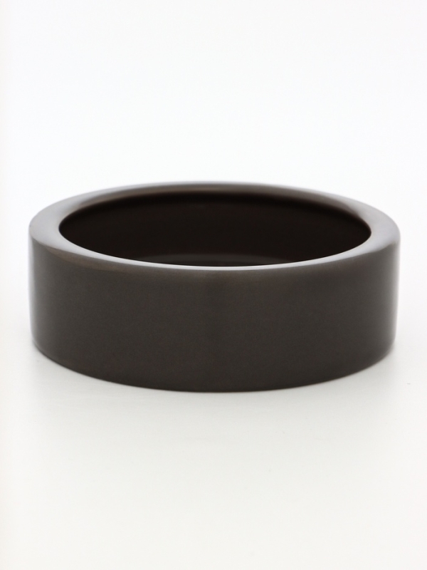 Миска керамическая 10 х 3 см, серая