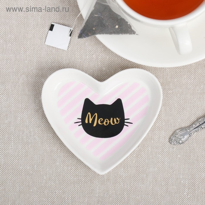 Подставка под чайный пакетик &laquo;Кот&raquo;