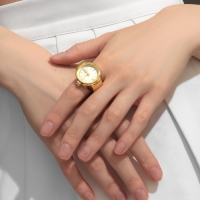 Кольцо «Время» часы круг, цвет золото Кольцо «Время» часы круг, цвет золото