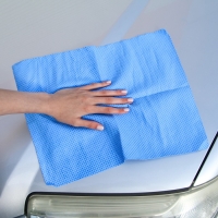 Замша протирочная CityUP, СА-226, 43 х 32 см, перфорированная, в тубусе МИКС