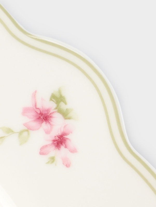 Тарелка WY Spring flowers, d=26.5 см, фарфор, белая