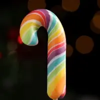 Карамель на палочке новогодняя "Трость мини", 15 г