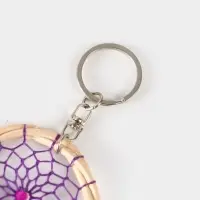 Брелок "Ловец снов" 17 см, цв. фиолетовый