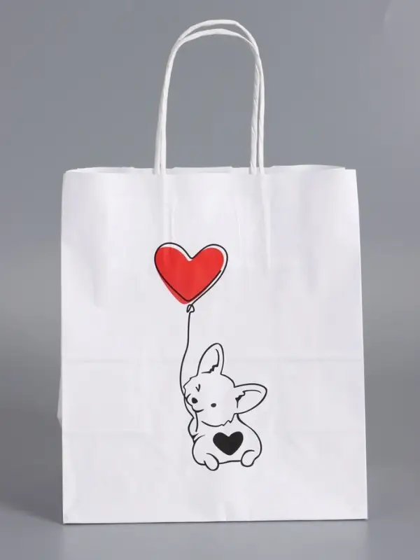 Пакеты подарочные, "С Днем Рождения", 22 х 12 х 25 см , набор 4 шт