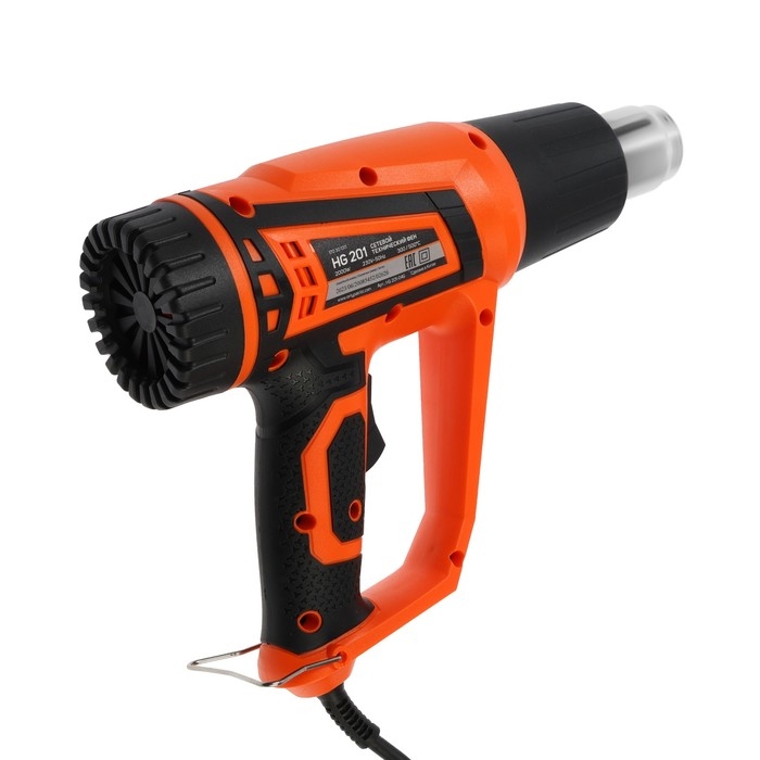 Фен технический PATRIOT HG 201, 2000 Вт, стационарное положение, 300/500 °С, регулировка Фен технический PATRIOT HG 201, 2000 Вт, стационарное положение, 300/500 °С, регулировка