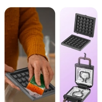 Вафельница электрическая для бельгийских вафель КТ-3652