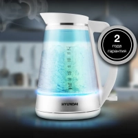 Чайник HYK-G3037 1.9л. 3000Вт белый