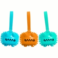 Игрушка под лакомства для собак "Квадратный монстр" 9 см, ТПР, микс цветов Игрушка под лакомства для собак "Квадратный монстр" 9 см, ТПР, микс цветов