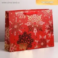 Пакет подарочный новогодний ламинированный &laquo;Новгоднее великолепие&raquo;, L 40 х 31 х 11.5 см