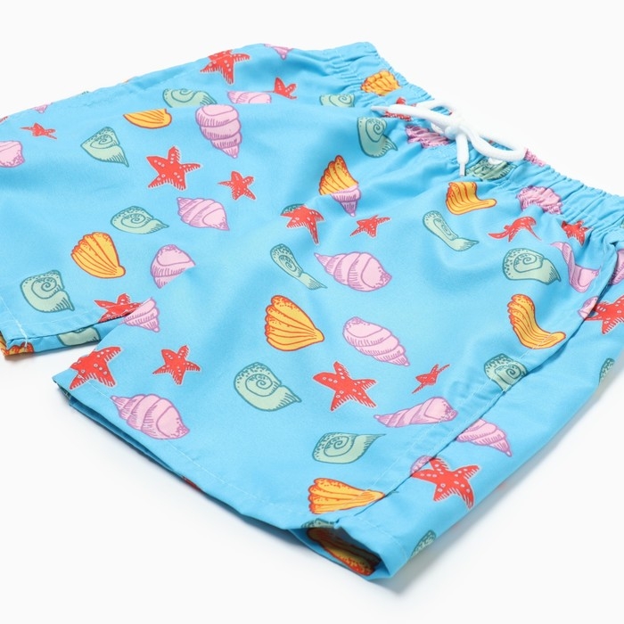 Купальные трусы детские MINAKU "Ракушки" рост 110-116 см