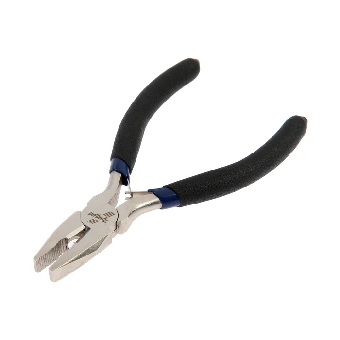 Плоскогубцы ТУНДРА mini, никелированные, обрезиненные рукоятки, 120 мм Плоскогубцы ТУНДРА mini, никелированные, обрезиненные рукоятки, 120 мм