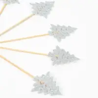 Шпажки "Серебряные елочки", набор 6 шт.