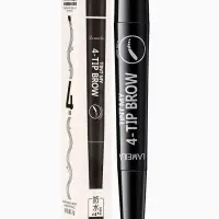 Водостойкий карандаш для бровей оттенок 01, черный, 2 г