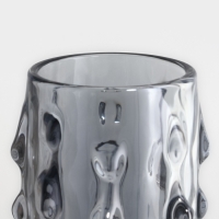 Ваза для цветов &laquo;Джорджия&raquo; из прозрачного черного стекла 30 х 10 х 10 см