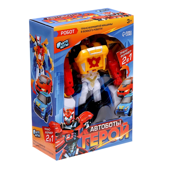 Робот &laquo;Герой&raquo;, трансформируется, собирается из 2-х машинок