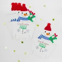 Снек-бокс для попкорна и снеков &laquo;С Новым Годом!&raquo;, снеговичок