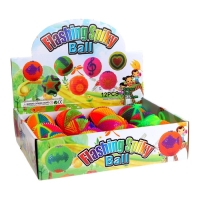 Мяч &laquo;Радуга&raquo;, световой, 7,5 см, с пищалкой, на резинке, цвета МИКС