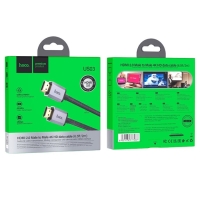 Кабель видео Hoco US03, HDMI 2.0, HDMI(m)-HDMI(m), 2 м, чёрный Кабель видео Hoco US03, HDMI 2.0, HDMI(m)-HDMI(m), 2 м, чёрный