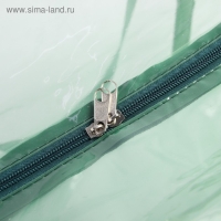 Сумка в роддом, размер 30х50х25 см, ПВХ, цвет прозрачный/зеленый, МИКС, Mum&Baby