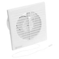 Вентилятор вытяжной "КосмоВент" В125ВКш, d=125 мм, 12 Вт, 222 м&sup3;/ч, с выключ, подшипник