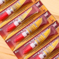 Суперклей &laquo;Клейкон&raquo;, секундный, 3 г, набор 12 шт.