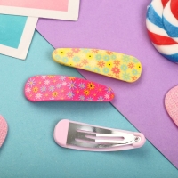 Невидимка для волос "Герти" (набор 6 шт) цветочная полянка, 5,5 см Невидимка для волос "Герти" (набор 6 шт) цветочная полянка, 5,5 см