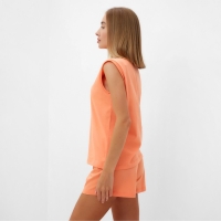 Пижама женская (майка, шорты) MINAKU: Home collection цвет персиковый, р-р 46