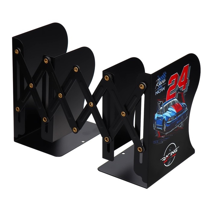 Подставка для книг металлическая deVENTE Racing, 190 х 147 х 90 мм, телескопическая