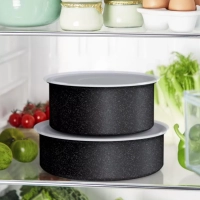 Набор посуды со съемной ручкой Ingenio Black Stone