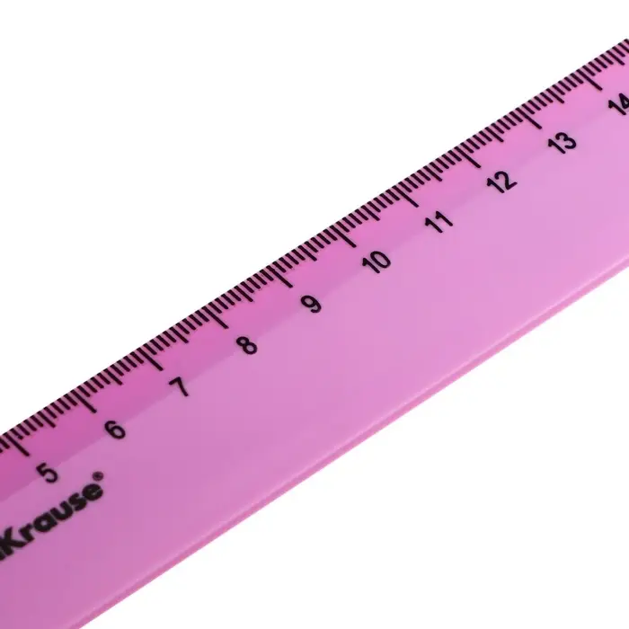 Линейка 15см ErichKrause Pastel Bloom, в коробке-дисплее, микс