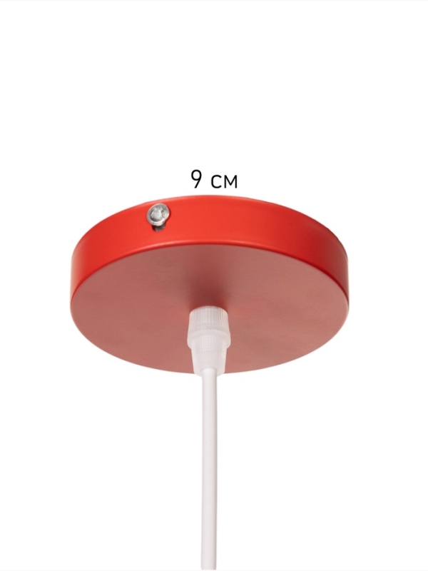 Светильник Ronald 1х40Вт Е27 пр-1м алый 36х36х15см