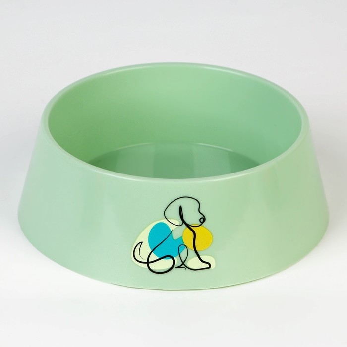 Миска пластиковая &laquo;Dog&raquo;, оливковая, 300 мл