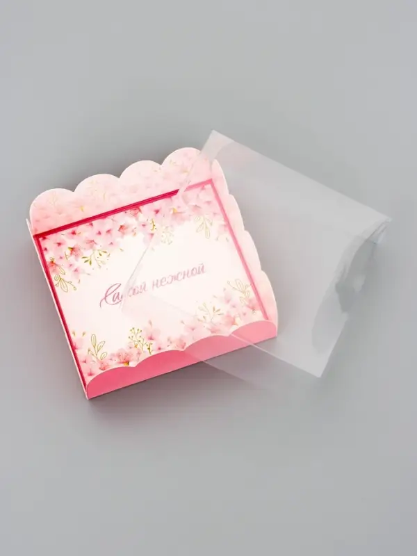 Коробка для печенья, &laquo;Самой нежной&raquo;, 9&times;9&times;3 см