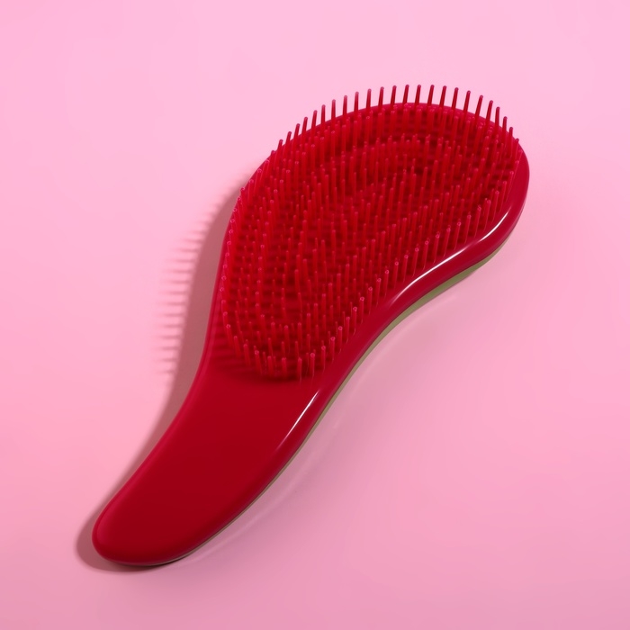 Расчёска массажная, 8 &times; 18,5 см, PVC коробка, цвет МИКС