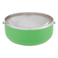 Ланч бокс с отделением для еды, контейнер для еды "Доляна", 500 мл, 8 х 17 см, зеленый