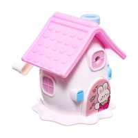 Точилка механическая с контейнером, 5 видов заточки, Домик розовый Точилка механическая с контейнером, 5 видов заточки, Домик розовый