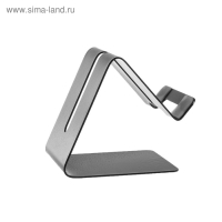 Подставка для телефона, с разъемом для провода, металл, чёрная Подставка для телефона, с разъемом для провода, металл, чёрная