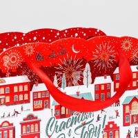 Новый год. Коробка подарочная складная "Лунапарк" 23 х 9,8 х 24 см. Новый год. Коробка подарочная складная "Лунапарк" 23 х 9,8 х 24 см.