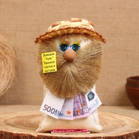 Оберег &laquo;Домовой Кузя с деньгами&raquo;, микс