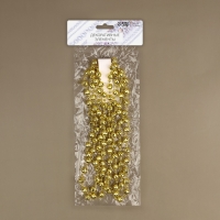 Бусы на нитях &laquo;Диско шар&raquo;, 10/4 мм, 2 м, цвет золотой