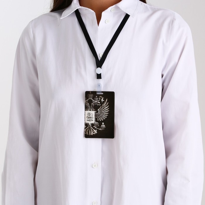 Чехол для бейджа &laquo;Герб&raquo; , 6,5 &times; 10,5 см