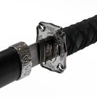 Сув. изделие катаны 3в1 на подставке, ножны дерево, дракон черные 52/78/98см