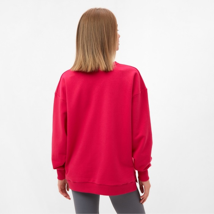 Джемпер женский MINAKU:MINAKU: SPORTY & STYLISH цвет фуксия, р-р 50