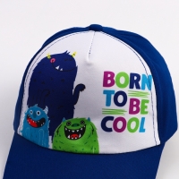Кепка детская для мальчика Born to be cool, цвет синий, р-р 52-54, 5-7 лет Кепка детская для мальчика Born to be cool, цвет синий, р-р 52-54, 5-7 лет